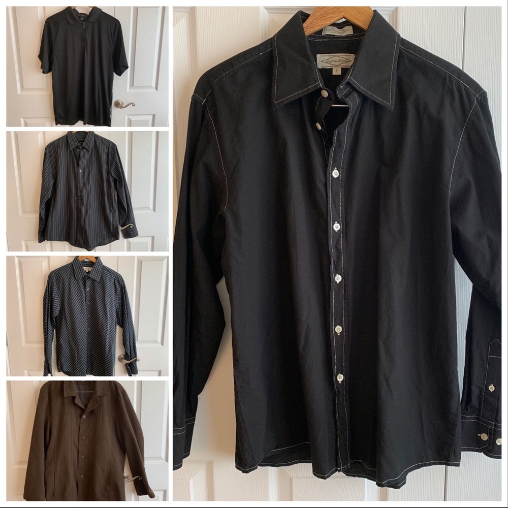 Bundle! Men’s shirts & Alfani suede-like jacket.